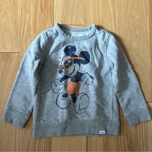 GAP x Disney Heather Grey Mickey Mouse Sweatshirt, Sz 5T